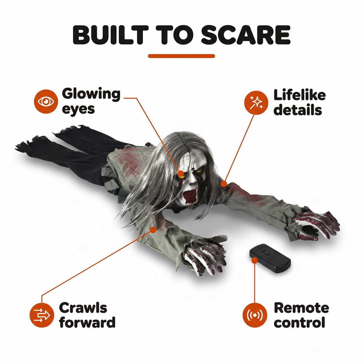 Crawling Zombie That Scares Every Guest